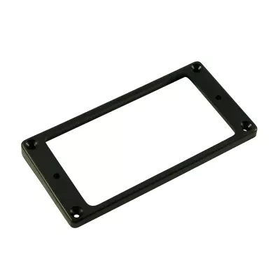 WD Music - Flat Plastic Humbucker Pickup Mounting Ring, Medium - Black