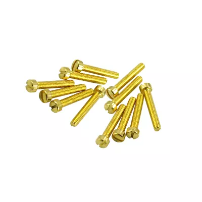 WD Music - Humbucker Pickup Pole Piece Screws - Gold (12 Pack)