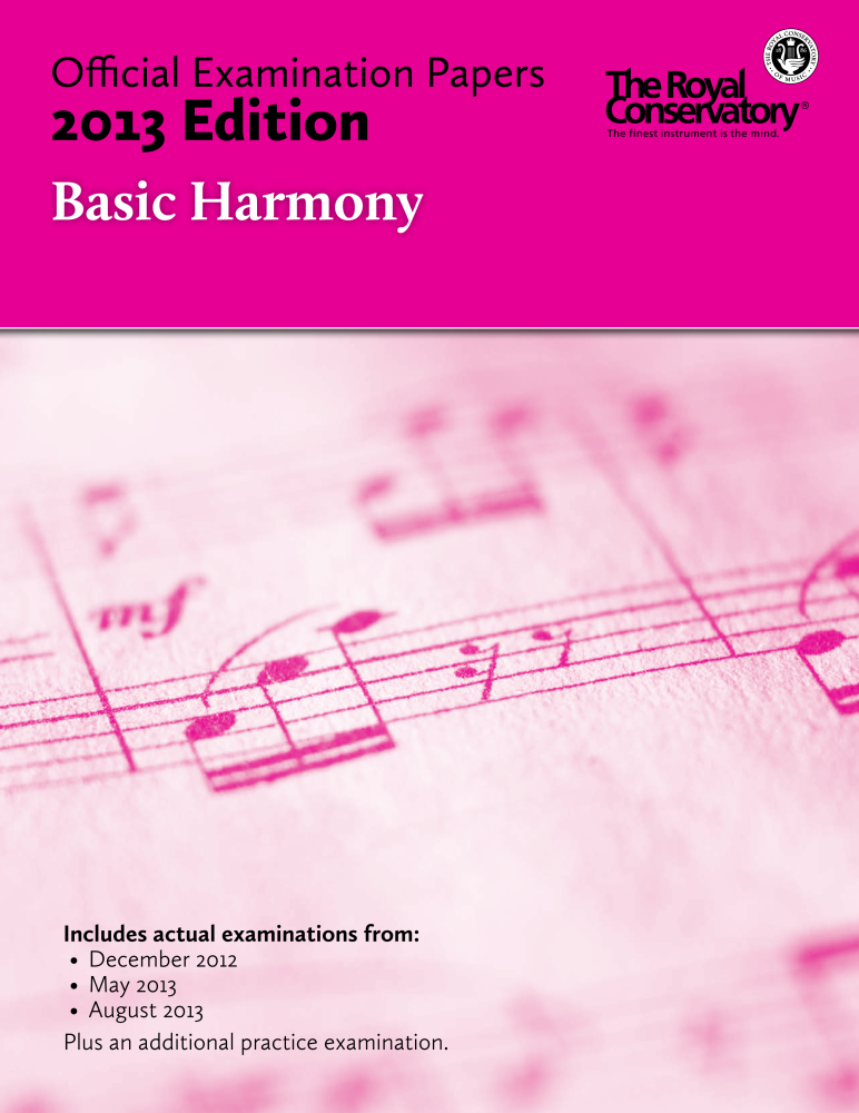 RCM Official Examination Papers: Basic Harmony - 2013 Edition