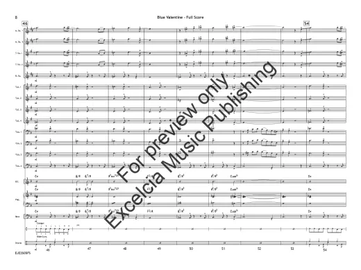 Blue Valentine - Roth - Jazz Ensemble - Gr. 1.5