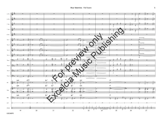 Blue Valentine - Roth - Jazz Ensemble - Gr. 1.5