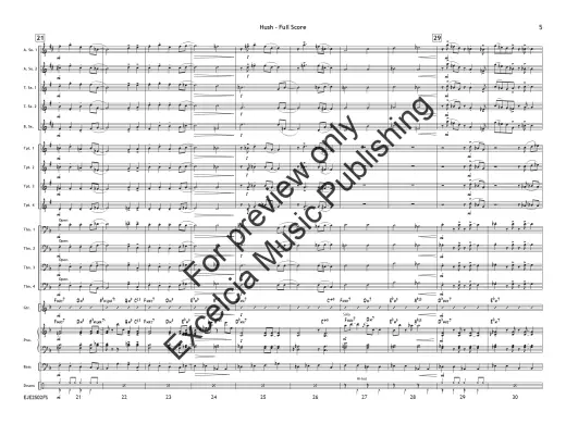 Hush - Sciaino - Jazz Ensemble - Gr. 1.5