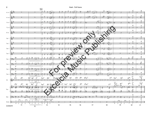 Hush - Sciaino - Jazz Ensemble - Gr. 1.5