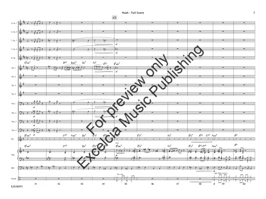 Hush - Sciaino - Jazz Ensemble - Gr. 1.5