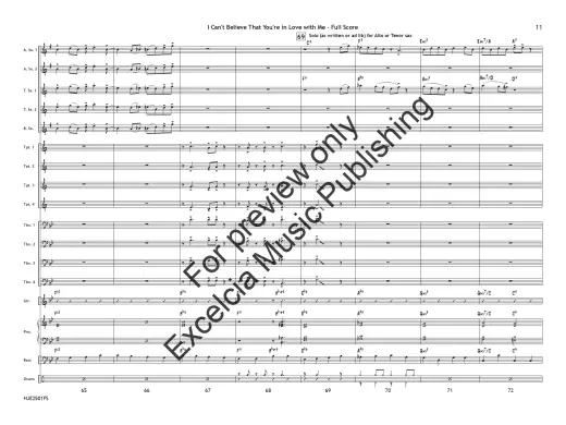 I Can\'t Believe that You\'re in Love with Me - McHugh/Gaskill/Blair - Jazz Ensemble - Gr. 2