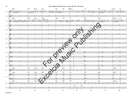 I Can\'t Believe that You\'re in Love with Me - McHugh/Gaskill/Blair - Jazz Ensemble - Gr. 2