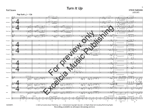 Turn It Up - Parsons - Jazz Ensemble - Gr. 2