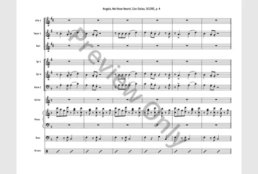 Angels, We Have Heard, Can Salsa -  Sherburne - Jazz Ensemble - Gr. 4
