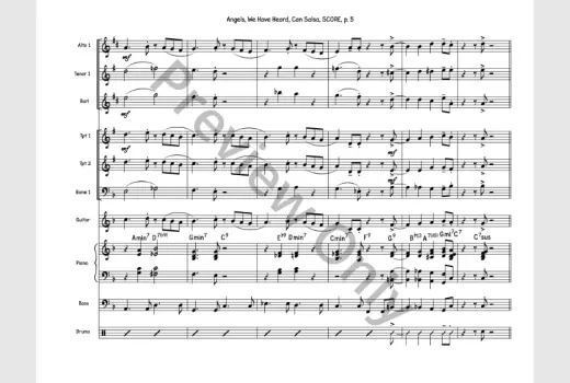 Angels, We Have Heard, Can Salsa -  Sherburne - Jazz Ensemble - Gr. 4