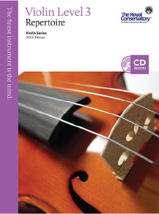 RCM Violin Level 3 Repertoire - Violin Series 2013 Edition - Book/CD