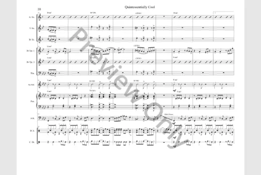 Quintessentially Cool - Turner - Jazz Ensemble - Gr. 4