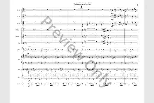 Quintessentially Cool - Turner - Jazz Ensemble - Gr. 4