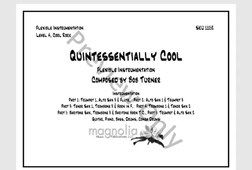 Quintessentially Cool - Turner - Jazz Ensemble - Gr. 4