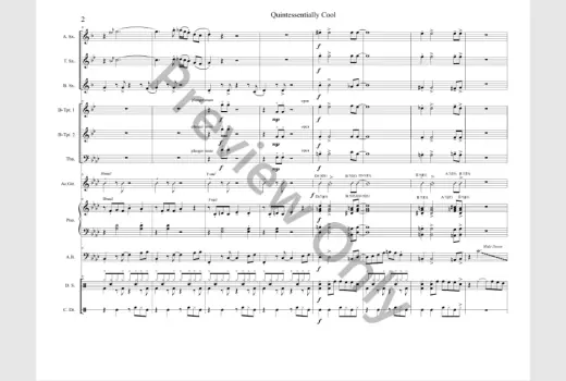 Quintessentially Cool - Turner - Jazz Ensemble - Gr. 4