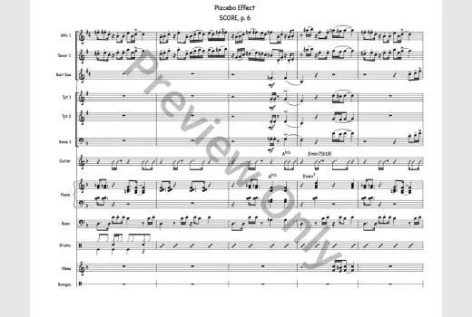 Placebo Effect - Sherburne - Jazz Ensemble - Gr. 5