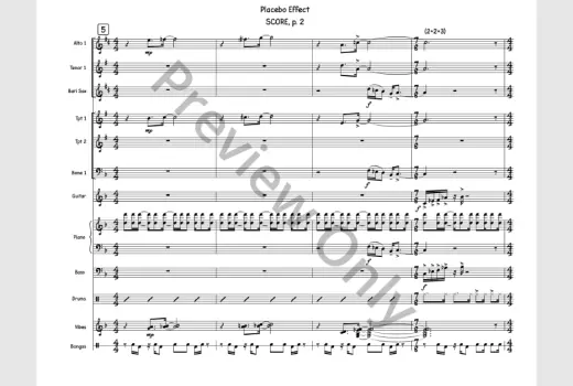 Placebo Effect - Sherburne - Jazz Ensemble - Gr. 5