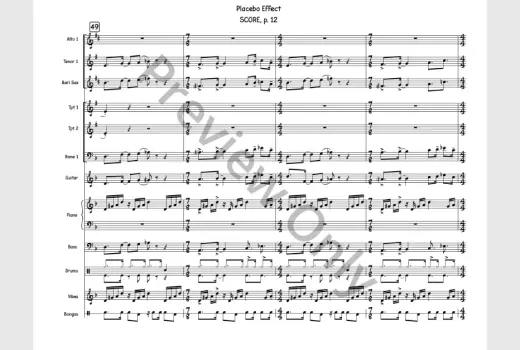 Placebo Effect - Sherburne - Jazz Ensemble - Gr. 5