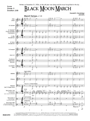 Black Moon March - Standridge - Concert Band - Gr. 0.5