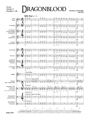 Dragonblood - Standridge - Concert Band - Gr. 0.5