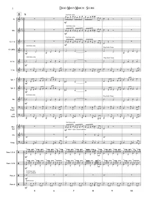 Dead Man\'s March - Standridge - Concert Band - Gr. 1.5