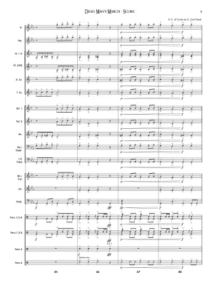 Dead Man\'s March - Standridge - Concert Band - Gr. 1.5