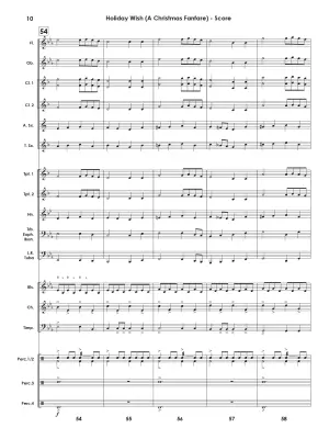 Holiday Wish: a Christmas Fanfare - Standridge - Concert Band - Gr. 1.5