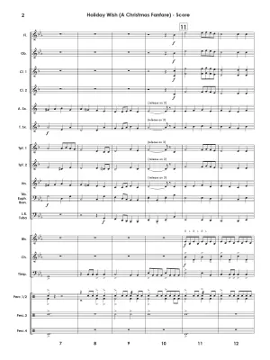 Holiday Wish: a Christmas Fanfare - Standridge - Concert Band - Gr. 1.5