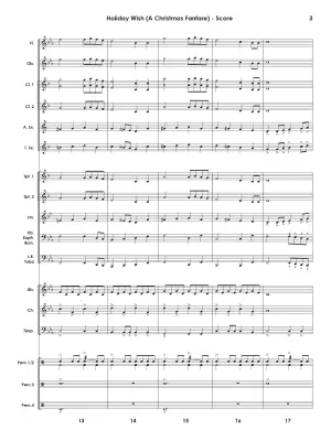Holiday Wish: a Christmas Fanfare - Standridge - Concert Band - Gr. 1.5