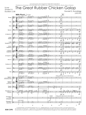 Great Rubber Chicken Galop - Standridge - Concert Band - Gr. 2.5