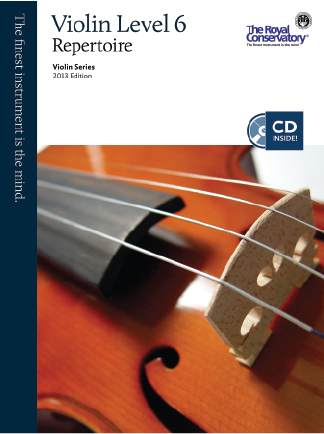 RCM Violin Level 6 Repertoire - Violin Series 2013 Edition - Book/CD