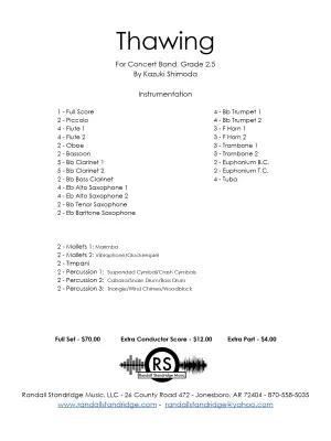 Thawing - Shimoda - Concert Band - Gr. 2.5