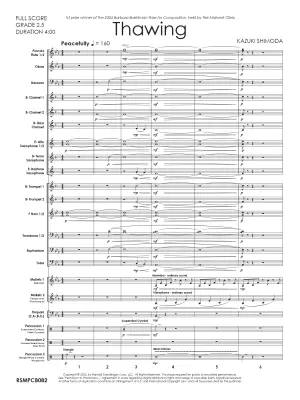 Thawing - Shimoda - Concert Band - Gr. 2.5