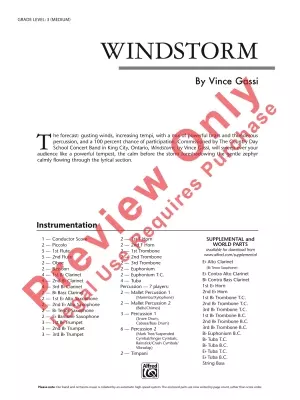 Windstorm - Gassi - Concert Band - Gr. 3
