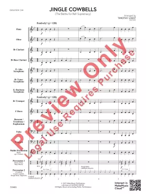 Jingle Cowbells: the Battle for Bell Supremacy - Loest - Concert Band - 0.5