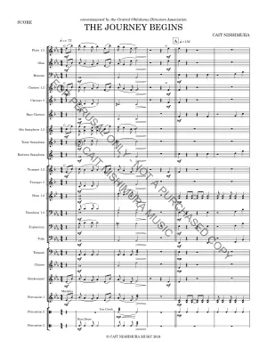 The Journey Begins - Nishimura - Concert Band - Gr. 2.5