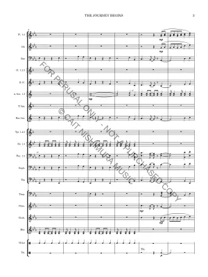 The Journey Begins - Nishimura - Concert Band - Gr. 2.5