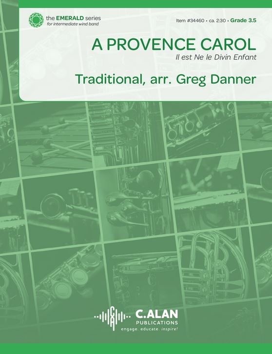 A Provence Carol - Danner - Concert Band - Gr. 3.5