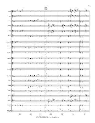 A Provence Carol - Danner - Concert Band - Gr. 3.5