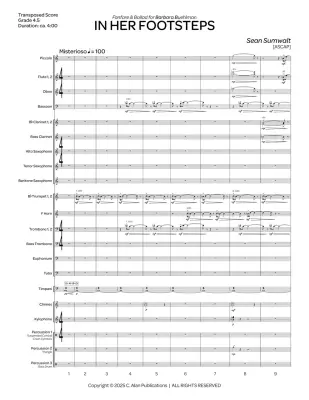 In Her Footsteps - Sumwalt - Concert Band - Gr. 4.5