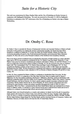 Suite for a Historic City - Rose - Concert Band - Gr. 4