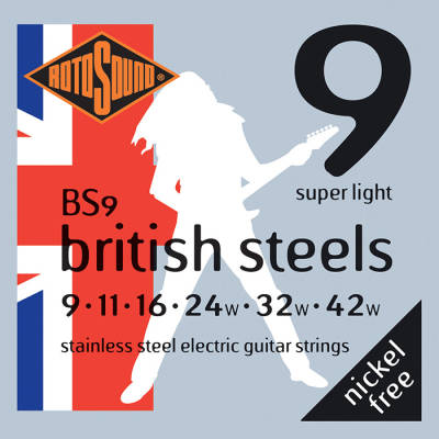 Rotosound - British Steels Electric Guitar Strings 9-42