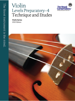 RCM Violin Technique and Etudes Preparatory-4 - Violin Series 2013 Edition - Book