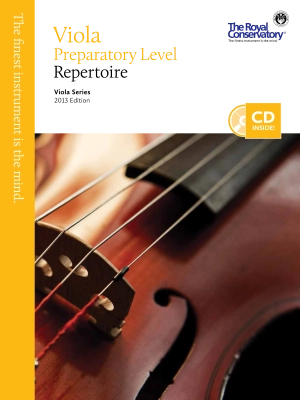 Frederick Harris Music Company - RCM Viola Preparatory Level Repertoire - Viola Series 2013 Edition - Book/CD