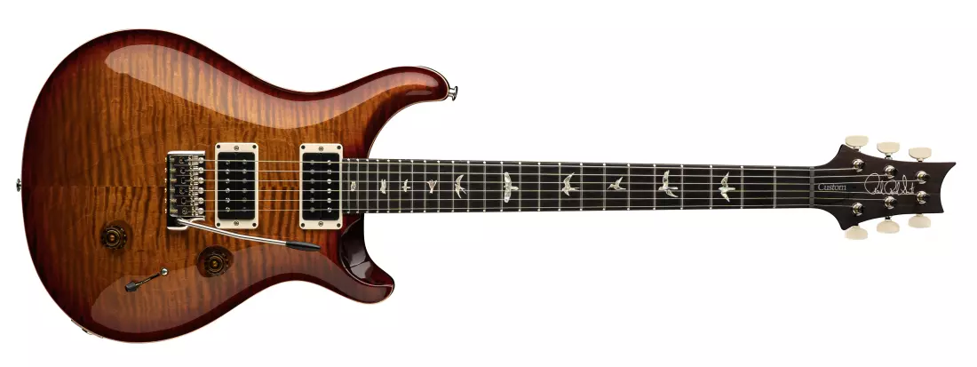 Custom 24 Electric Guitar with Hardshell Case - Dark Cherry Sunburst