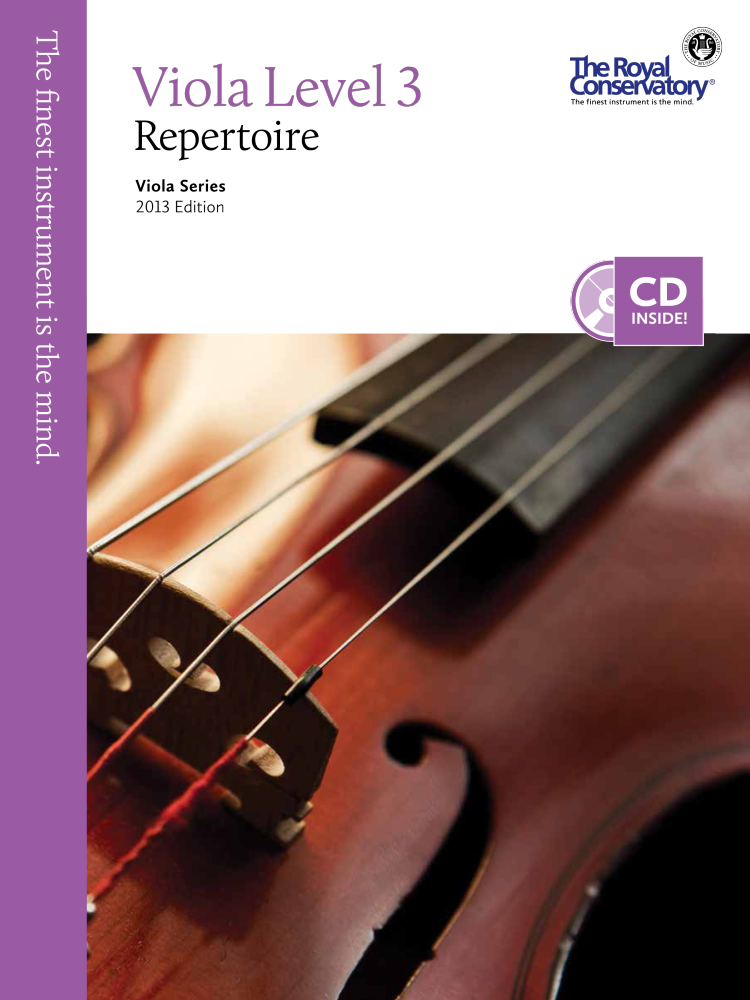 RCM Viola Level 3 Repertoire - Viola Series 2013 Edition - Book/CD