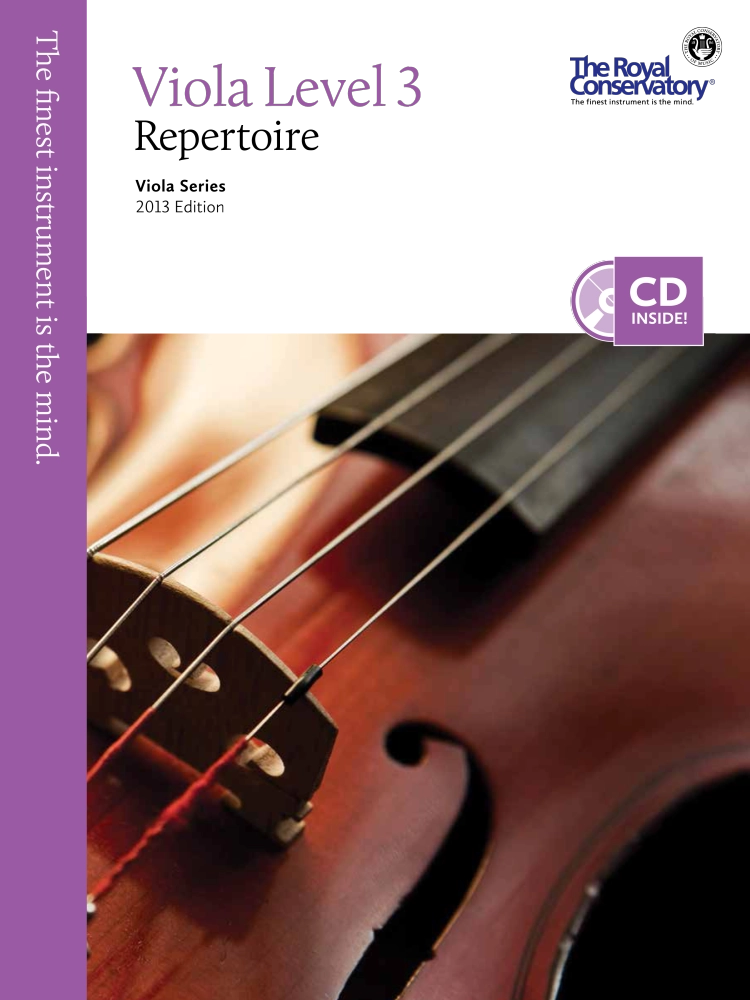 RCM Viola Level 3 Repertoire - Viola Series 2013 Edition - Book/CD