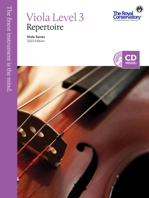 Frederick Harris Music Company - RCM Viola Level 3 Repertoire - Viola Series 2013 Edition - Book/CD