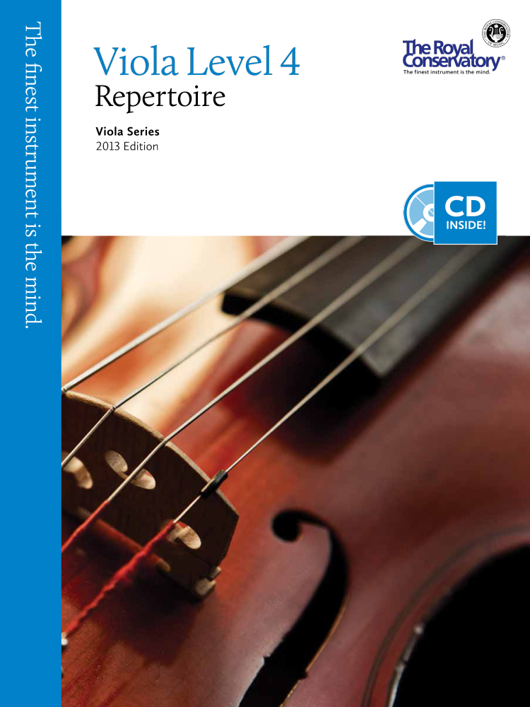 RCM Viola Level 4 Repertoire - Viola Series 2013 Edition - Book/CD