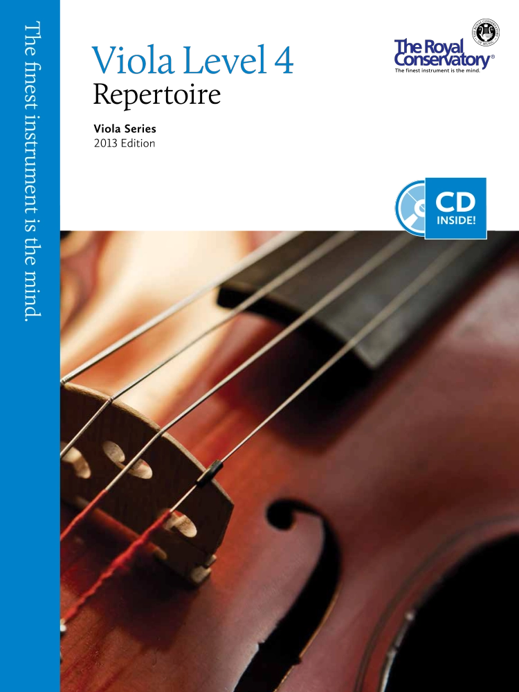 RCM Viola Level 4 Repertoire - Viola Series 2013 Edition - Book/CD