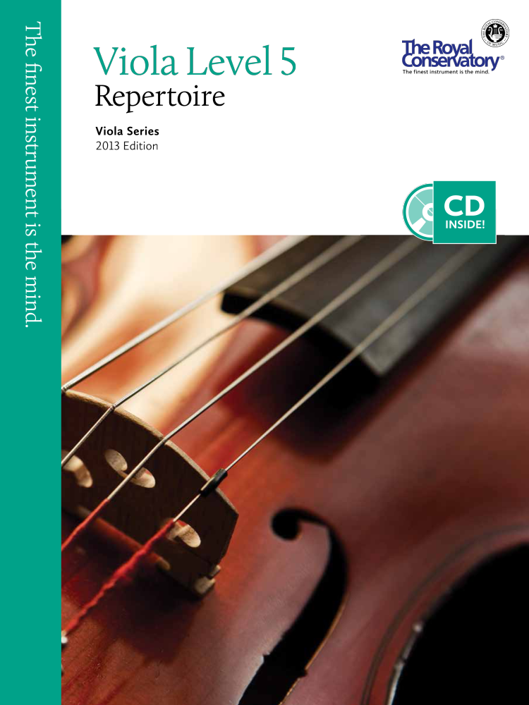 RCM Viola Level 5 Repertoire - Viola Series 2013 Edition - Book/CD